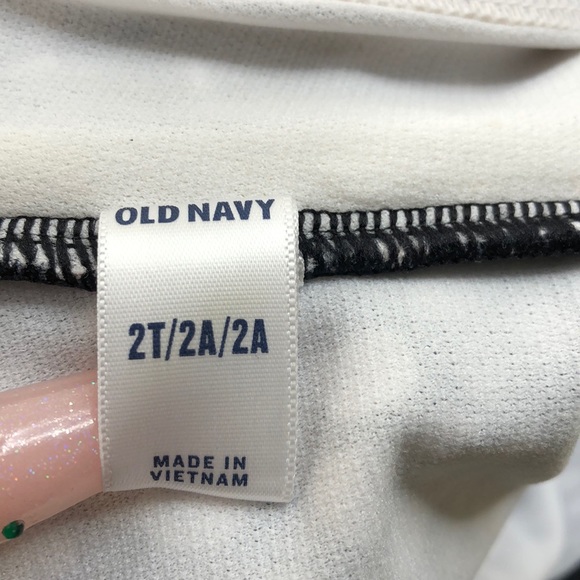 Old Navy Black White Printed Convertible Swim Suit - Picture 8 of 8